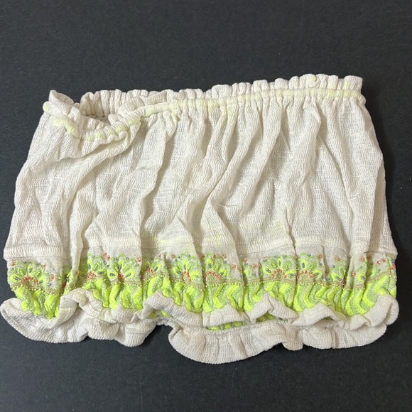 FREE PEOPLE Ivory Strapless Crop Top size M - Picture 3 of 15